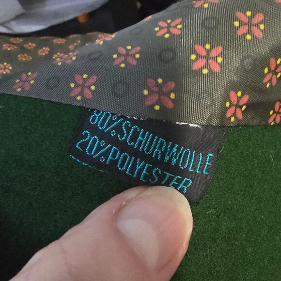 Vintage Steinbock Trachten Grey Green Wool Oktoberfest Tyrol Blazer Austrian SEE - Picture 6 of 16